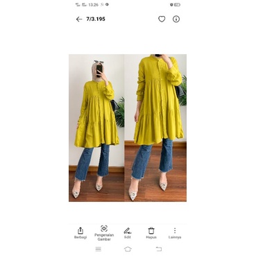 Fashion Baju Atasan Dress Gamis Cewek Cewe Wanita Perempuan Panjang Polos Adem Katun Kekinian Rayon 