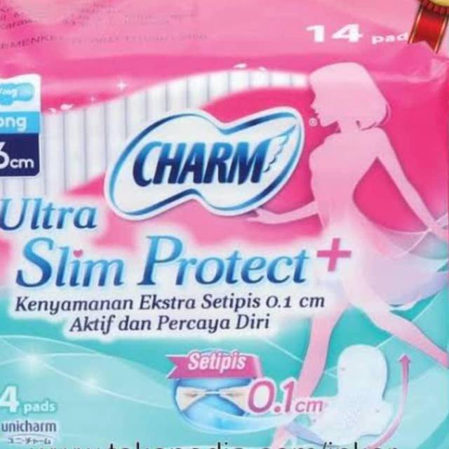 Pembalut Charm Ultra Slim 26cm isi 50 pads