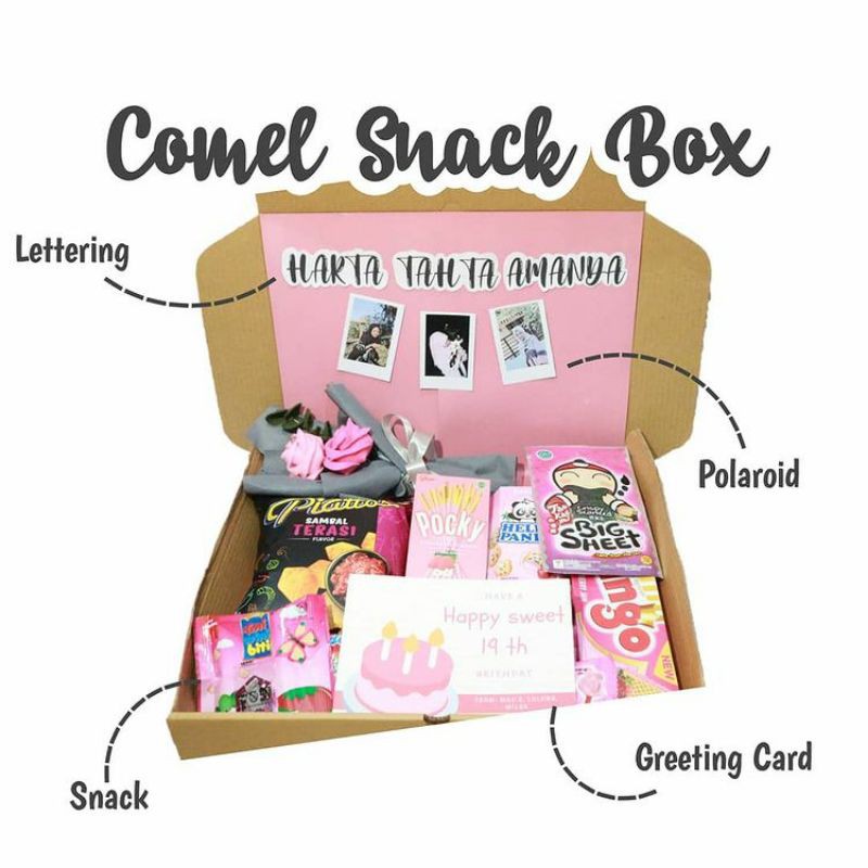 

Comel snack box Large