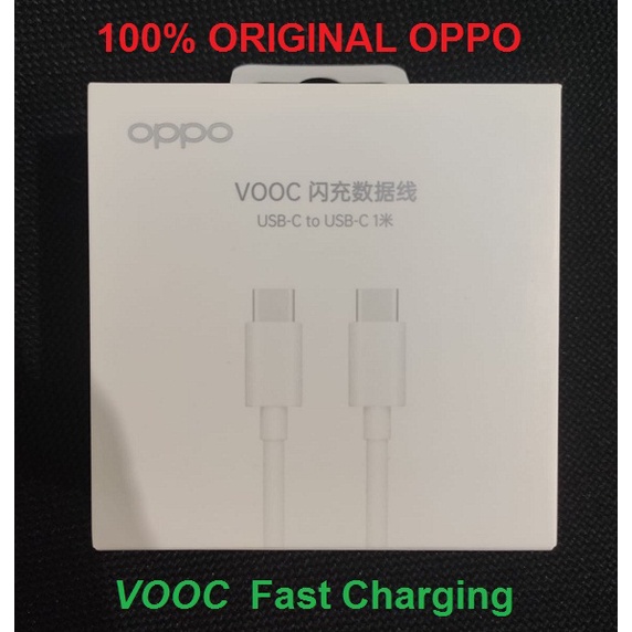 OPPO Data Cable VOOC USB-C to USB-C or Type C to type-C 1M Original Pack