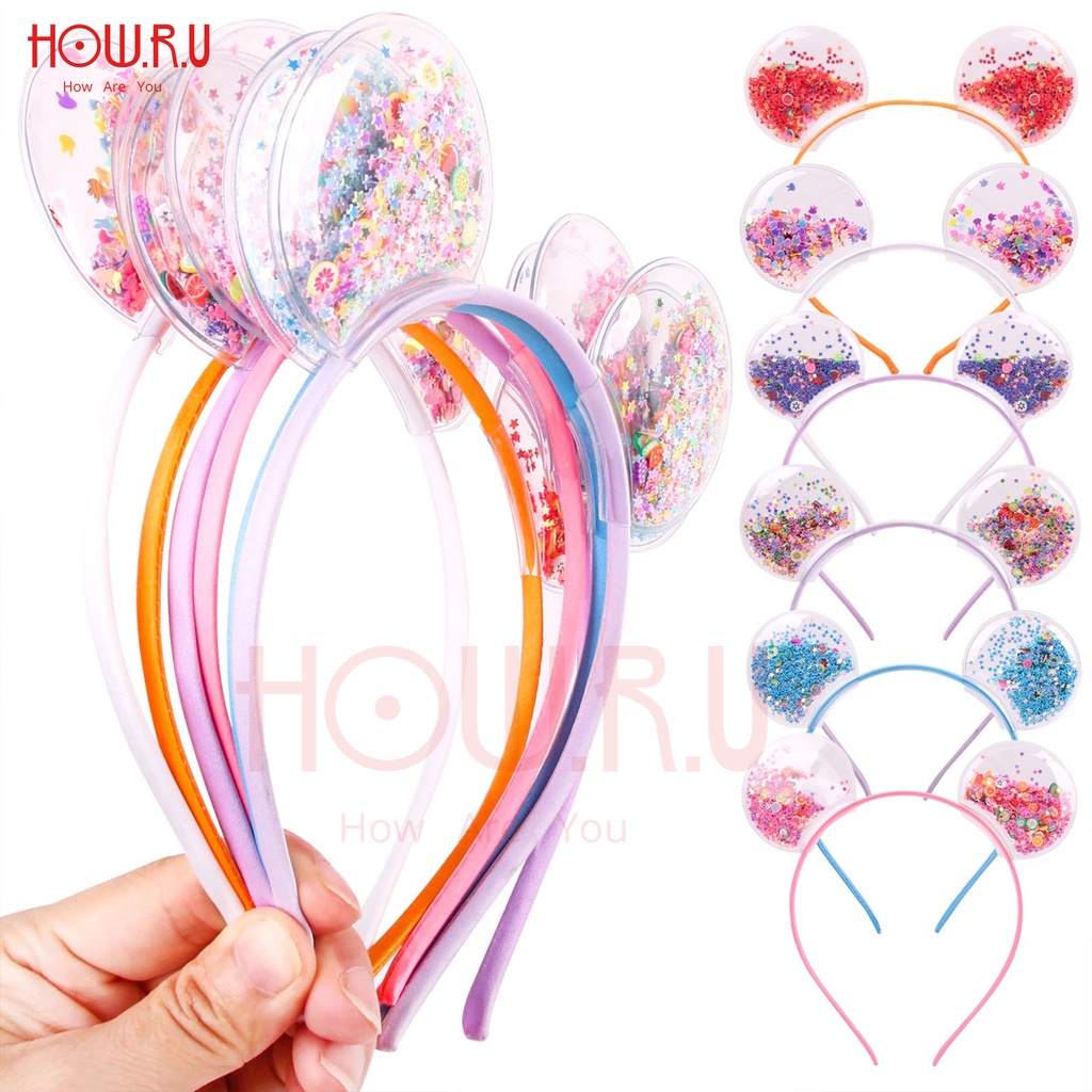 HOW.R.U | Bando Lucu Bunny Ears Motif Glitter 2214