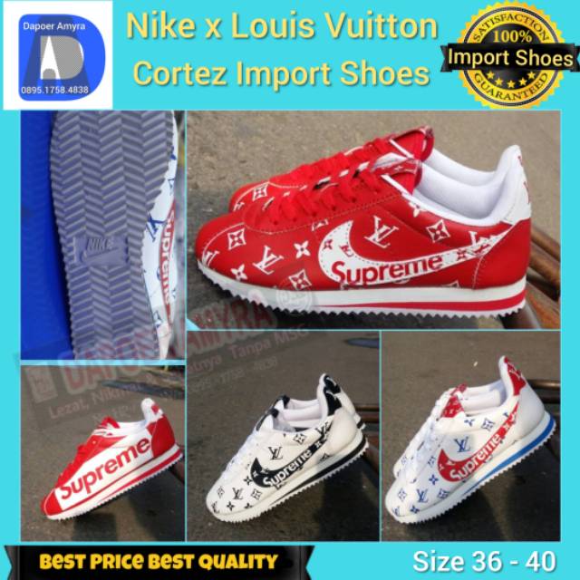 louis vuitton nike cortez