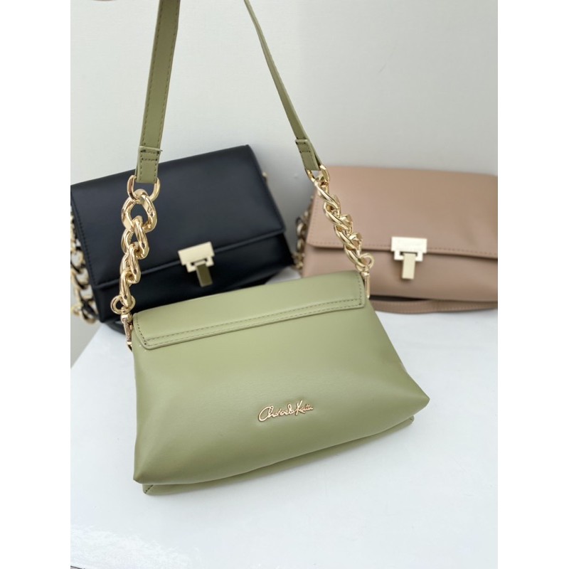 Leather Chain Strap Shoulder Bag