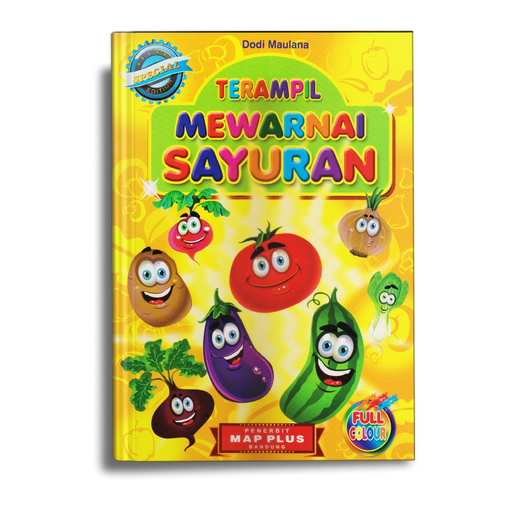 BUKU MEWARNAI ANAK TK PAUD TERAMPIL MEWARNAI SAYURAN