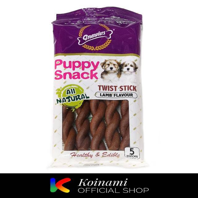 SNACK PUPPY  TWIST STICK  LAMB / SNACK ANJING GNAWLERS