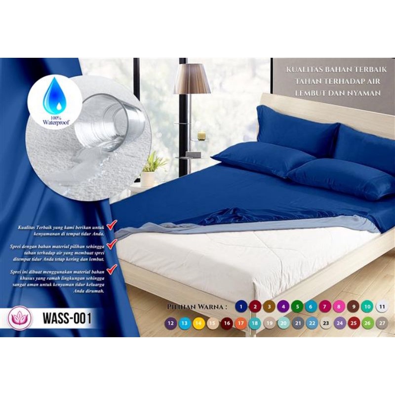 Grosir sprei waterproof polos / Sprei Anti Ompol-2