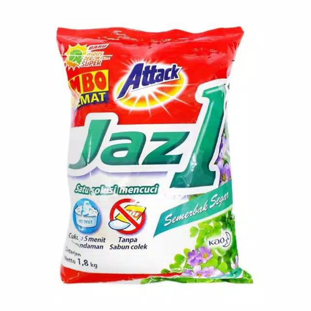 ATTACK JAZ 1 DETERJEN SEMERBAK CINTA 1.7KG DETERGEN 1700GRAM
