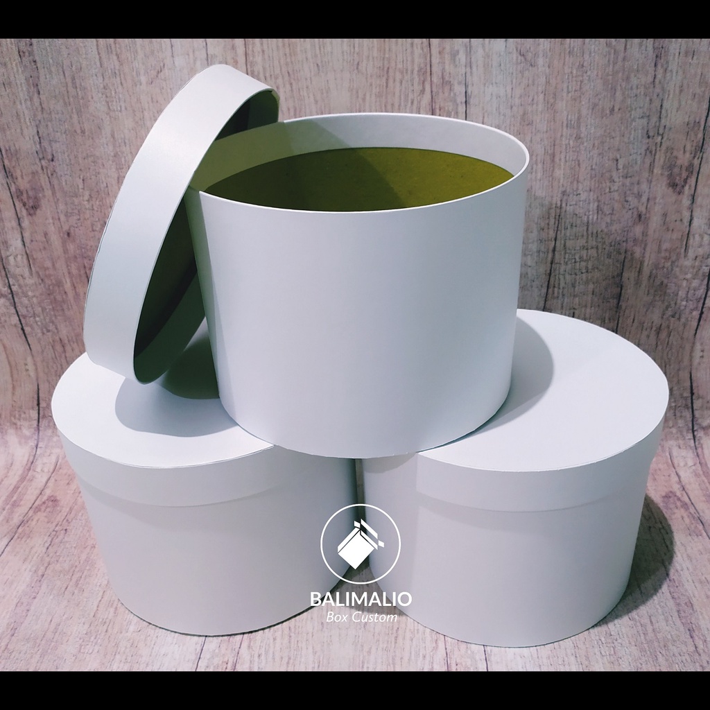 

BOX BULAT 15x15 / Bloom Box / Round Box / Kotak Kado