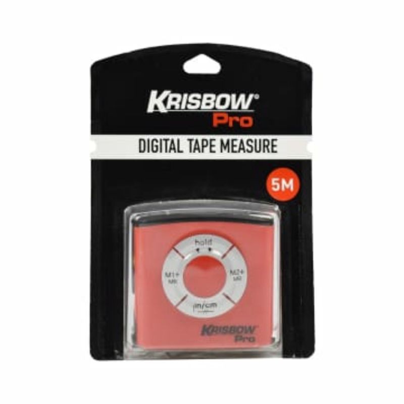 Jual meteran digital krisbow pro 5m / meteran digital krisbow k519 / digital measuring tape