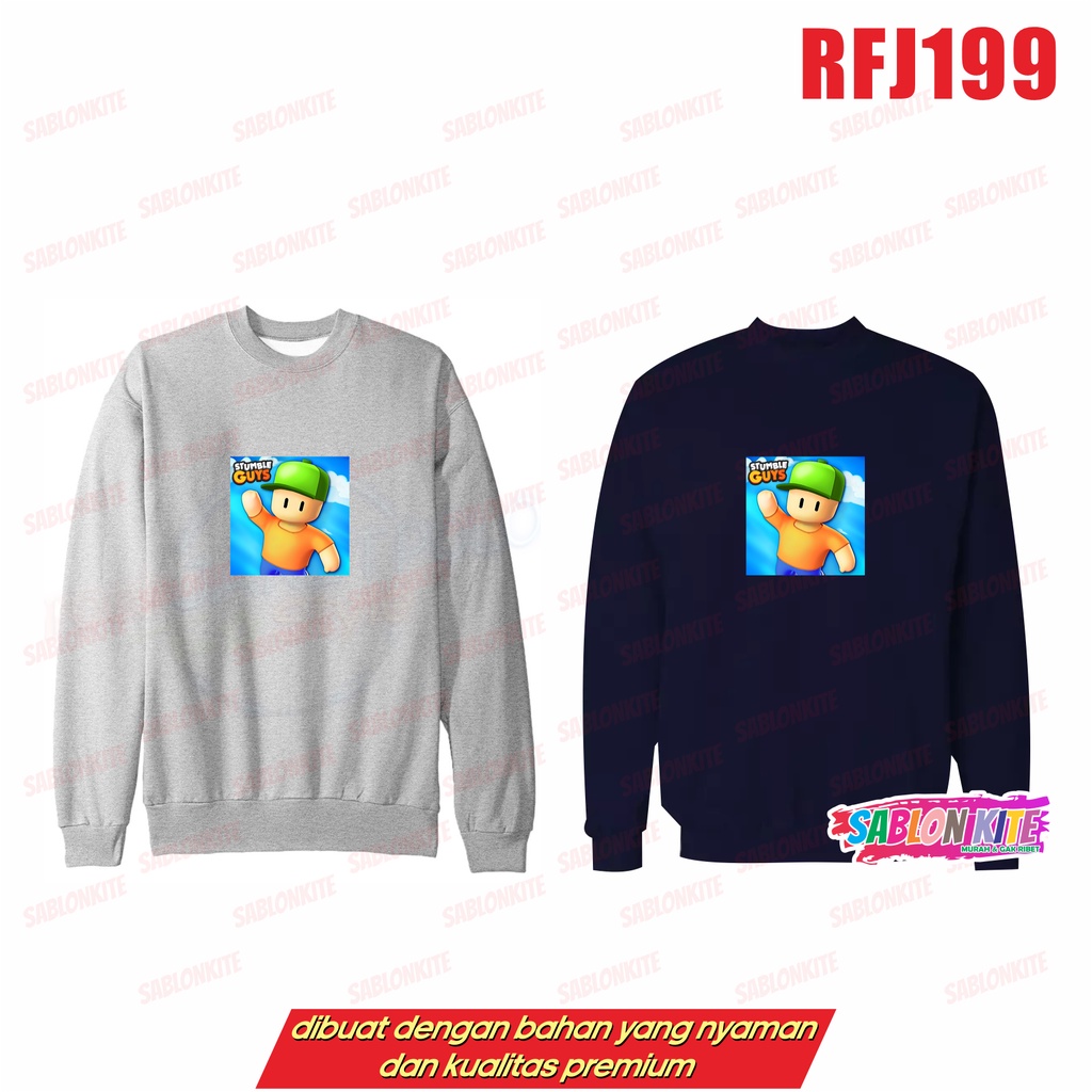 MURAH!!! SWEATER HOODIE GAME RFJ199 STUMBLE.GUY