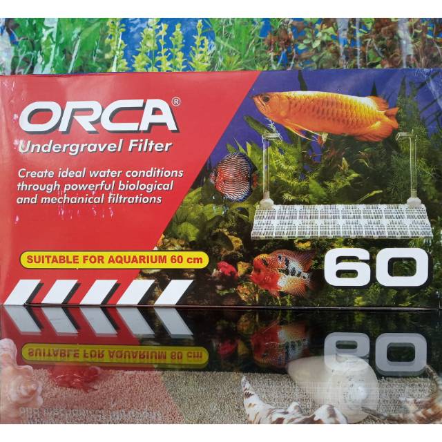 ORCA UNDERGRAVEL FILTER AQUARIUM AQUASCAPE 60 cm