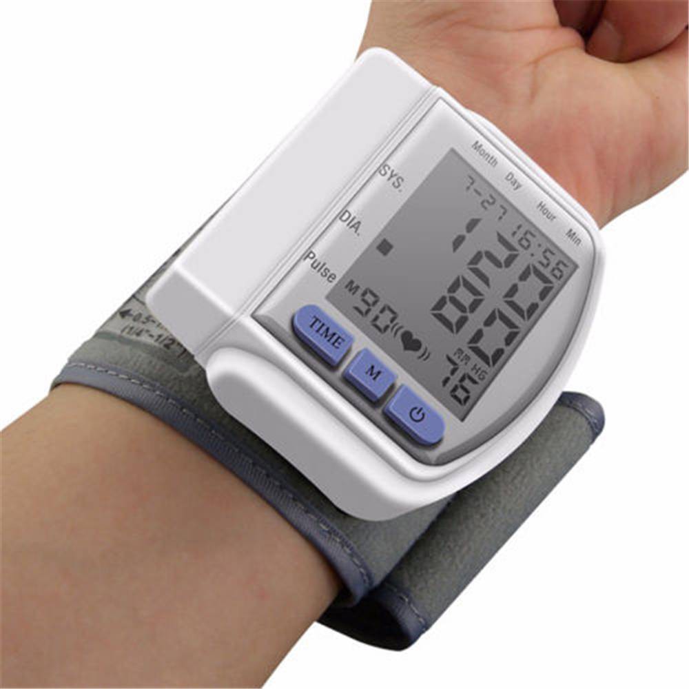 LCD Digital Automatic Wrist Cuff Blood 