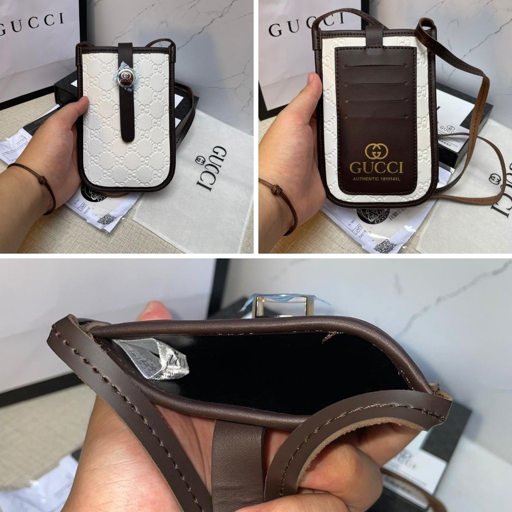 Tas Selempang Model Camera BRANDED FULLSET / Phone Bag Tas GUCC1 Tas Kulit Dompet Panjang