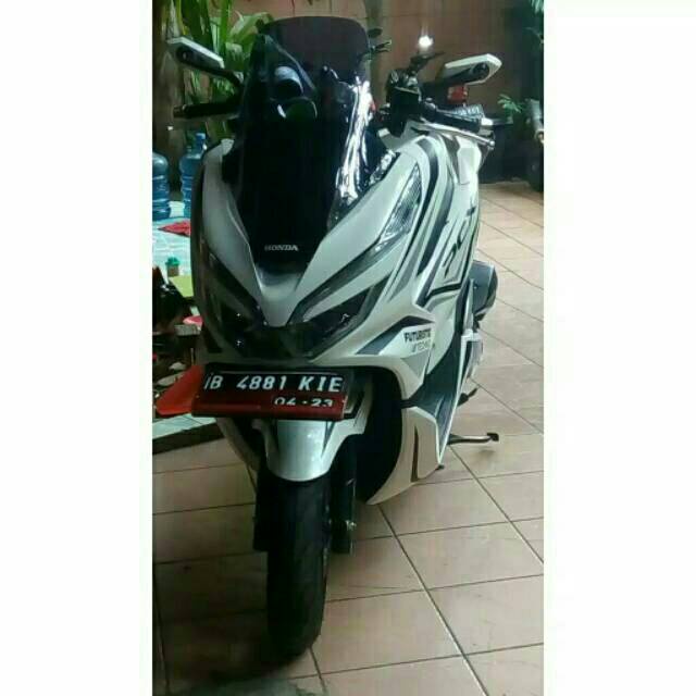 DUDUKAN PLAT PCX DEPAN/BREKET PLAT MOTOR PCX DEPAN PIPA BESI