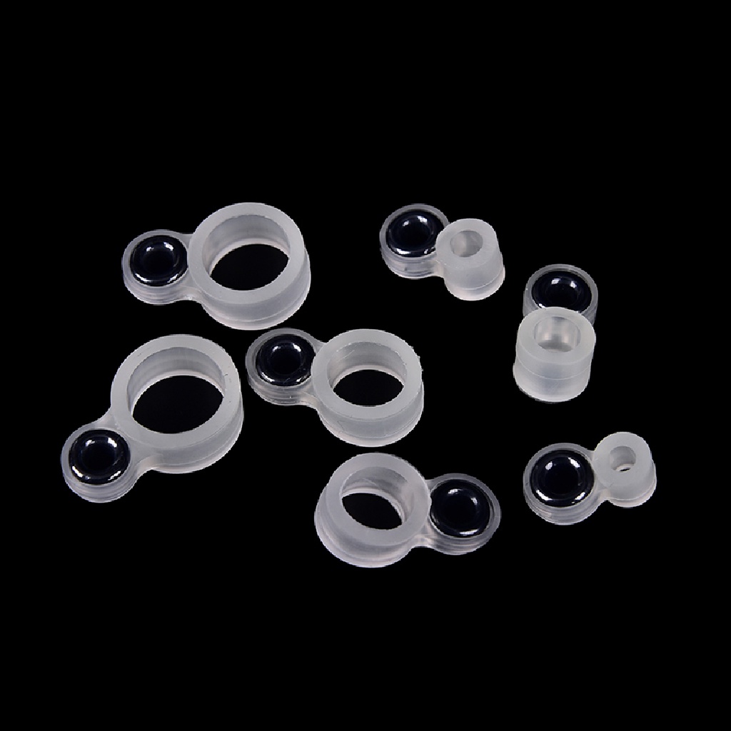 [birth] 14x fishing rod wire ring fishing line guide ring silicone different size 1-14 [ID]