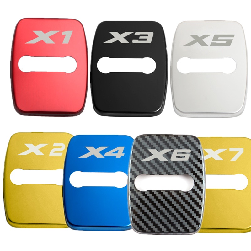 4pcs Stiker Pelindung Kunci Pintu Mobil Untuk Bmw X1 X2 X3 X4 X5 G05 G02 G01 F39 F15 E70 F25 F48