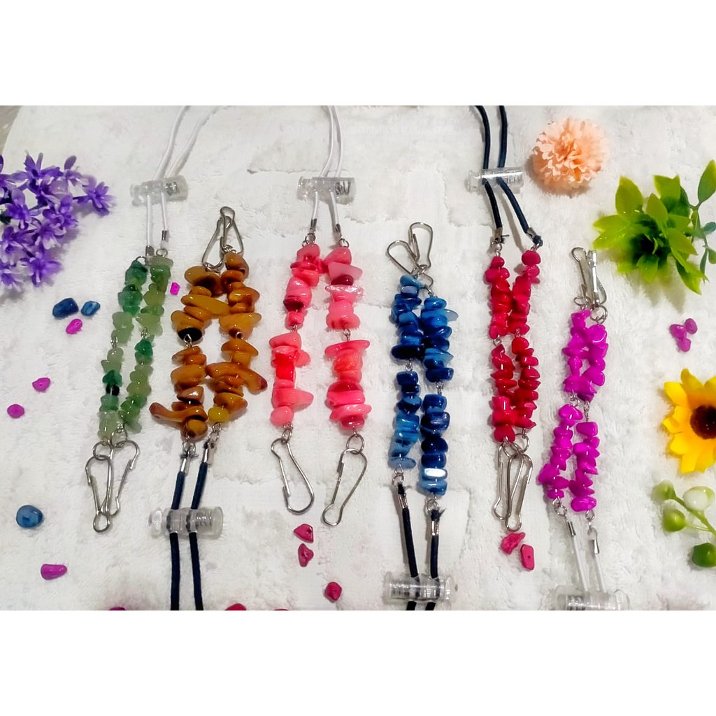 tali masker 2 in 1/strap masker tali hijab/ tali masker batu/ konektor masker hijab/strap batu