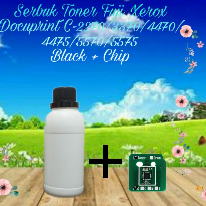 Serbuk Toner Xerox C2270 C3370 C3371 C3375 C4470 C4475 C5570 C5575 C6675 C7775 Black + Chip