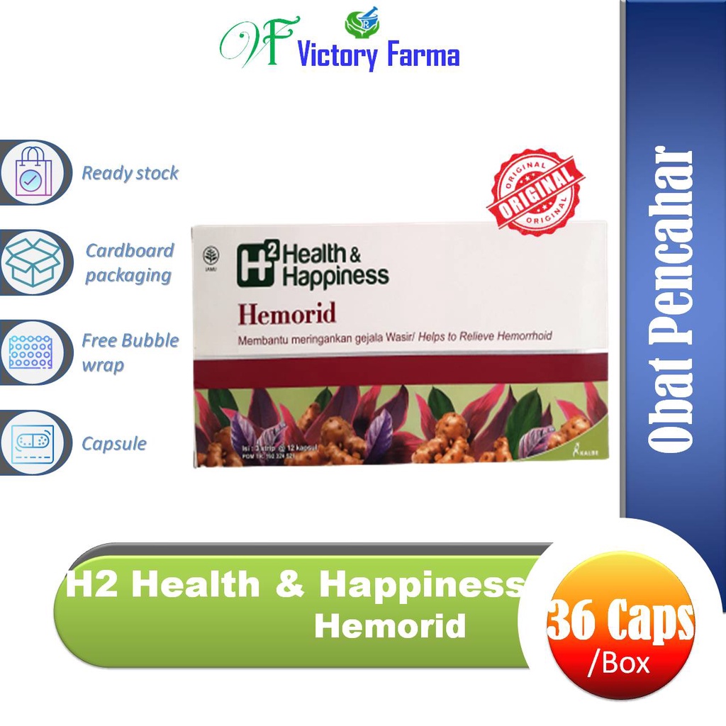 H2 Health & Happiness Hemorid Box 36 Kapsul