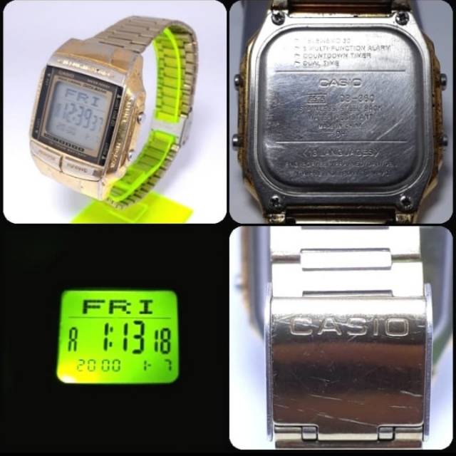 CASIO DB.360 Gold. Second. Warna Gold. ORIGINAL. Beep kenceng. Lampu Terang.