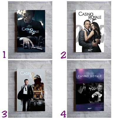 Poster Film Casino Royale James bond 007 daniel craig walldecor hiasan dinding dekorasi cafe