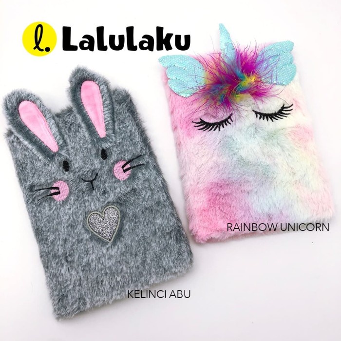 

[RESTOCK] Notebook CY2 Buku tulis Bulu Diary Agenda lucu kado ultah unik - Kelinci Abu