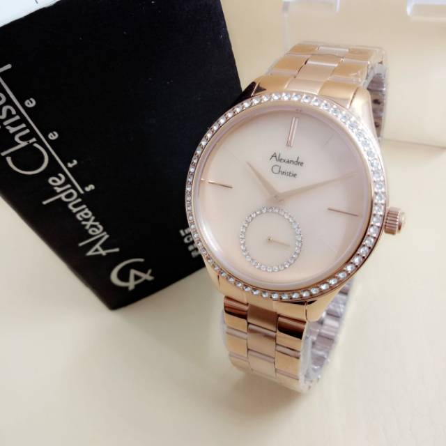 Jam tangan watch pria wanita cewek cowok 4 warna casual formal sport import AlexandreChristie