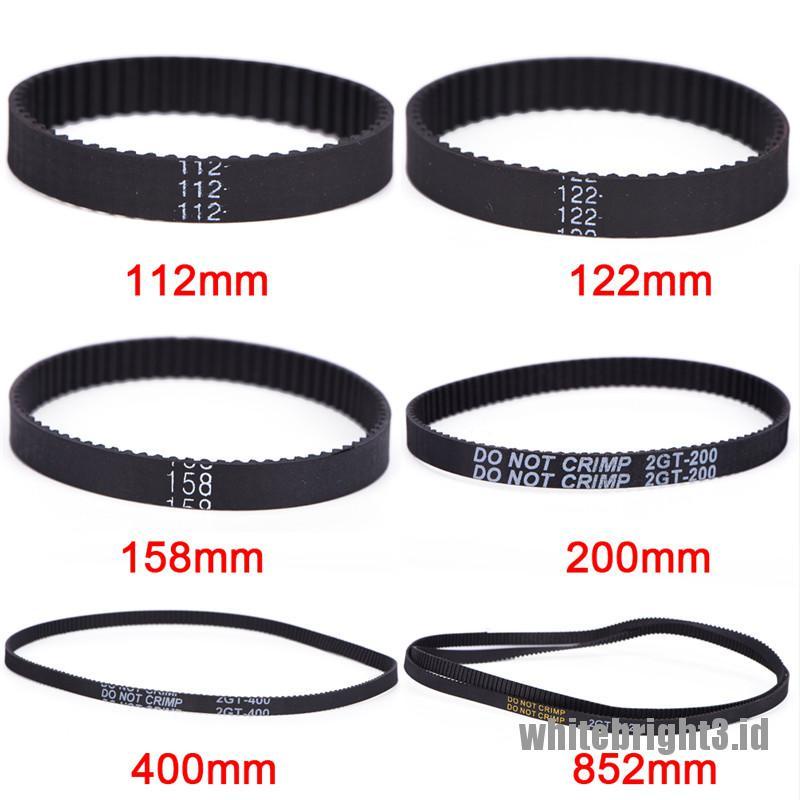 &lt; White3 &gt; GT2 Timing Belt Karet 2GT 6mm Untuk Printer 3D