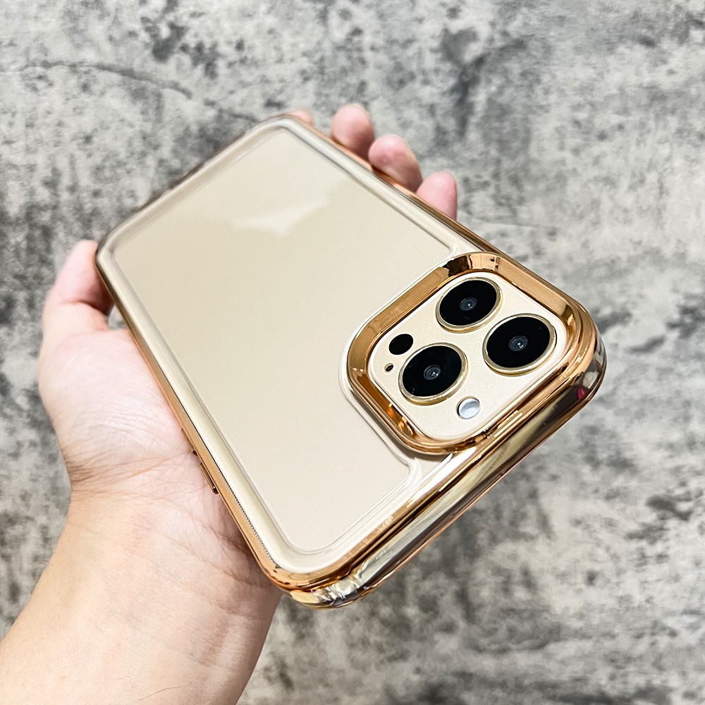 shockproof  Case Pelindung Bahan Akrilik Transparan Tahan Banting Untuk iphone 14 pro max 13 12 11 pro max XR bening case acrylic iphone 14 promax casing