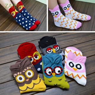 Jie Kaos Kaki Wanita Motif Kartun Burung Hantu Gaya Korea Jie Kaos Kaki Wanita Motif Kartun Burung Hantu Gaya Korea