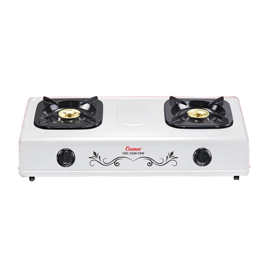 Cosmos Kompor Gas 2 Tungku Tatakan Api Kuningan Burner Kuningan CGC 5268 CEW CGC5268 CGC5268 CEW