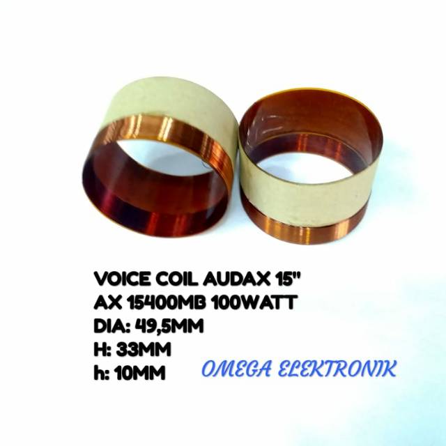 SPUL/SPOL/VOICE COIL SPEAKER AUDAX 15 INCH 15400