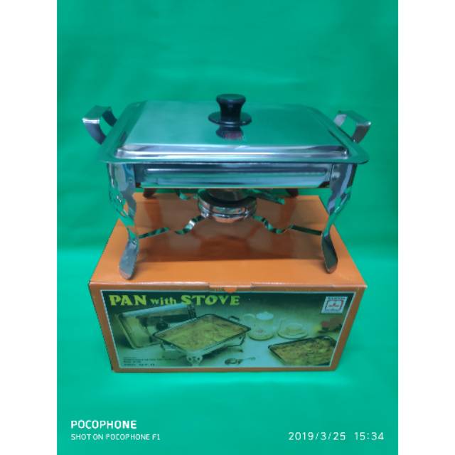 Pemanas Makanan Segi Maspion / Pan With Stove Maspion