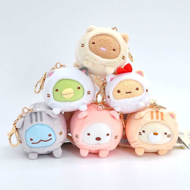 Sumikko Cosplay Cat Backpack Plush Pendant SAN-X Keychain Doll Decorative Holiday Gift