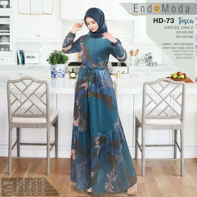 GAMIS ENDOMODA HD 73 MOTIF 3 | HOME DRESS ENDOMODA HD 73 VERSI 3 MOTIF 3