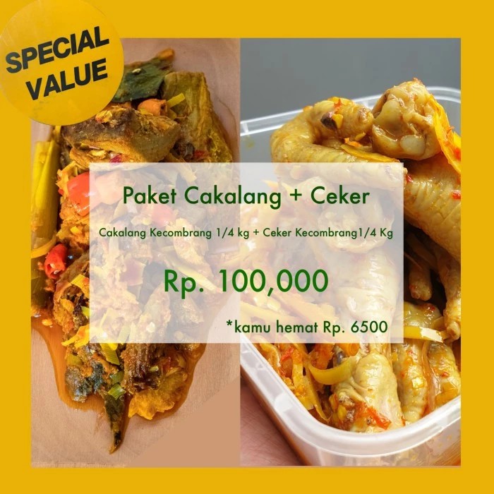 

Paket Cakalang Kecombrang 1/4kg + Ceker Kecombrang 1/4kg