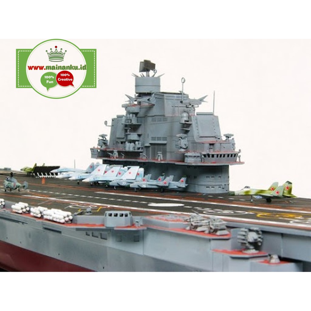 Puzzle 3d BIG SIZE | AIRCRAFT CARRIER ADMIRAL KUZNETSOV | Mainan Kapal