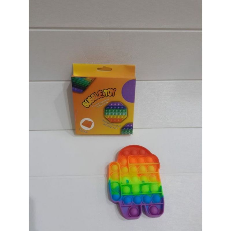 Pop It Fidget Toy Murah Rainbow Mainan Anak Penghilang Stress Anak