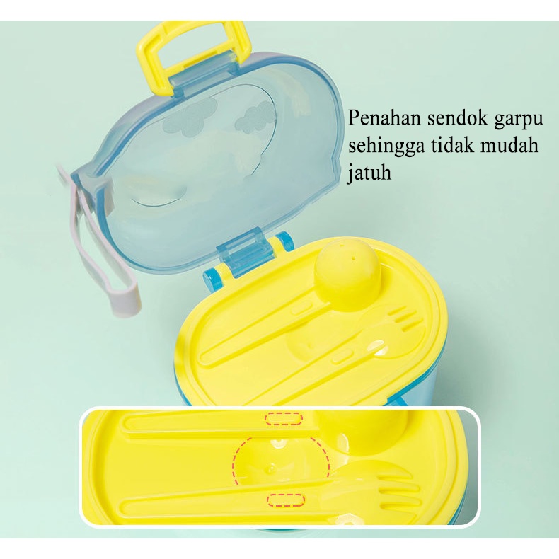 [1KG 8PCS] Babyland Toples Susu Bubuk Space Tempat Kotak Wadah Penyimpanan Susu Bubuk Bayi Portabel Sealed