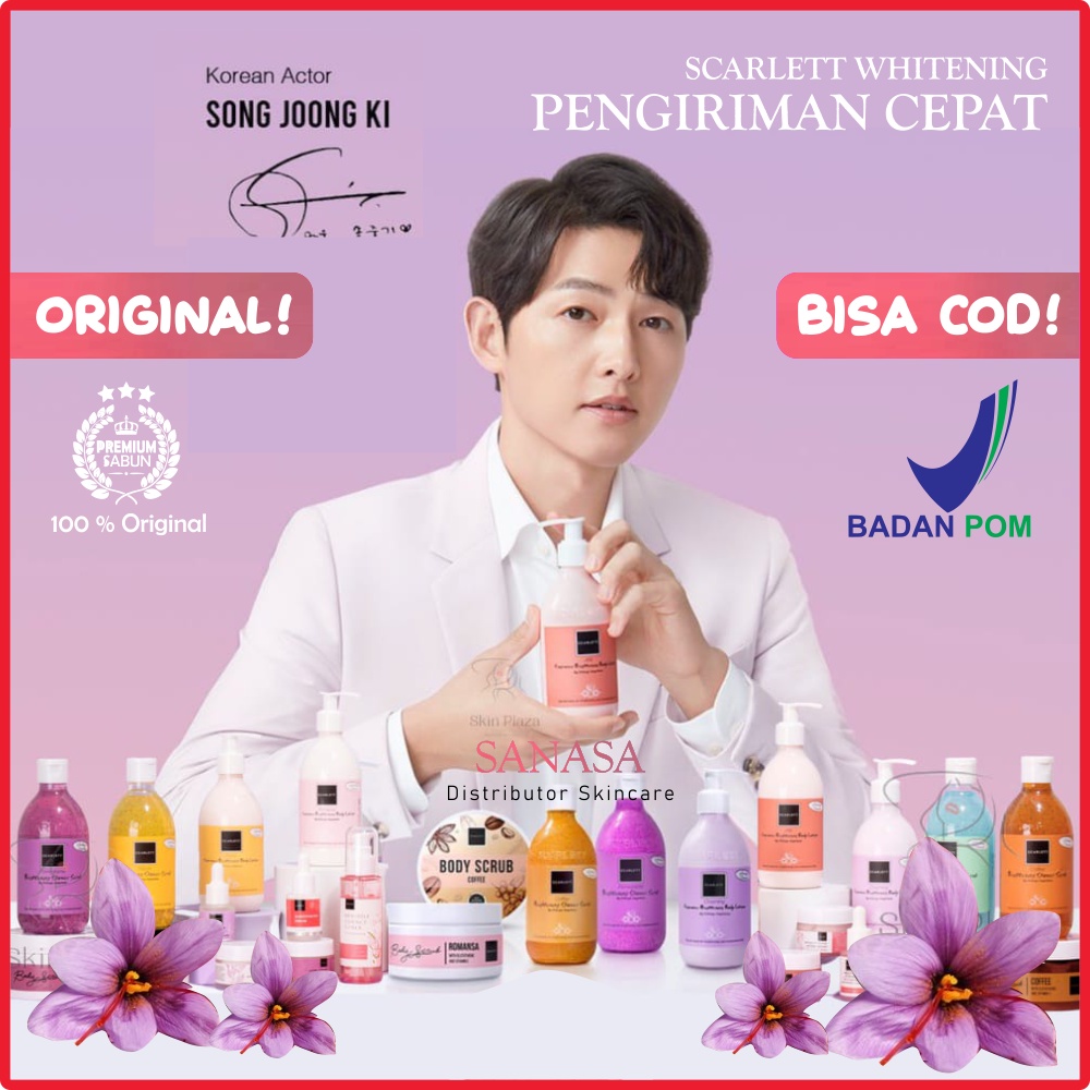 [ORIGINAL] ❤️Sanasa❤️ All Produk Scarlett Whitening Scarlet Paket Lengkap Original