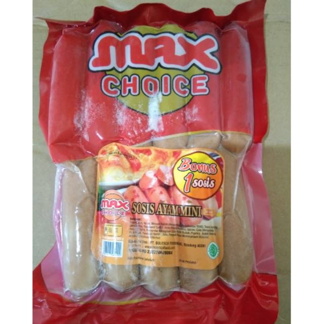 

Max choice sosis ayam mini isi 11's