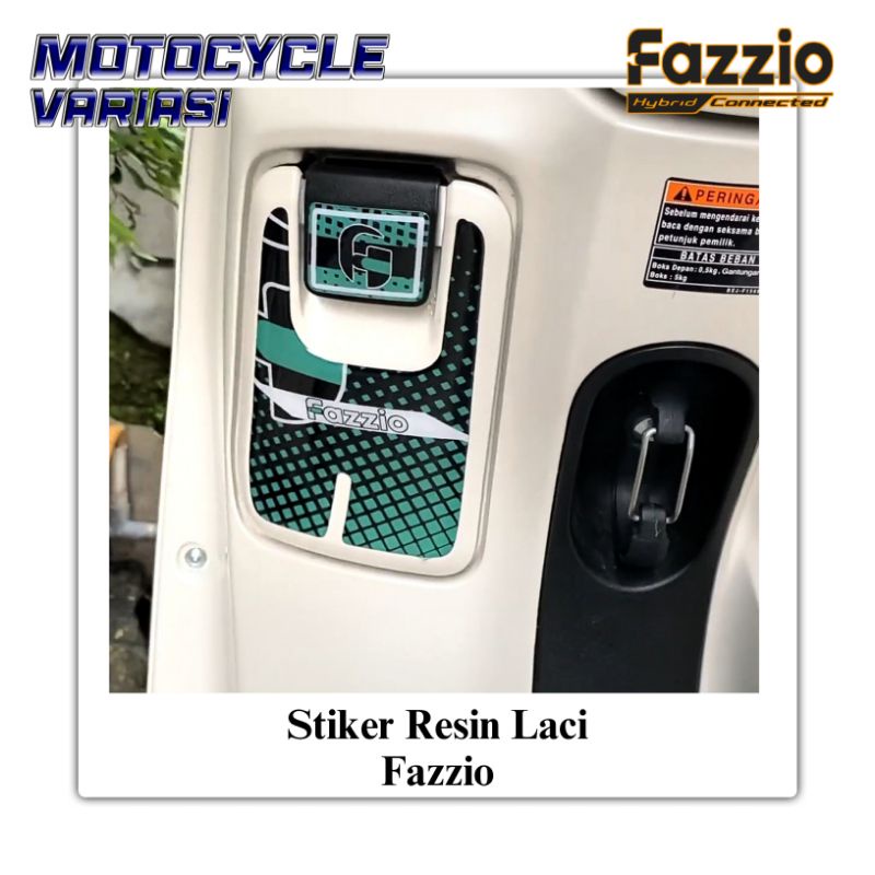 Motopad27 Stiker Laci Fazzio Stiker Dashboard Fazzio Premium Bahan Resin Timbul