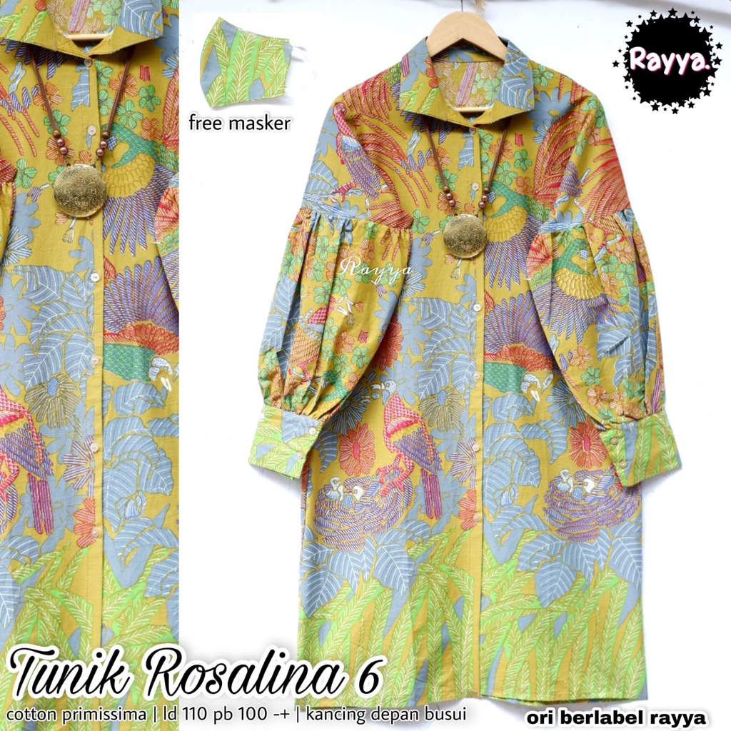 Tunik rosalina batik solo tunik kerja modern dan trendy