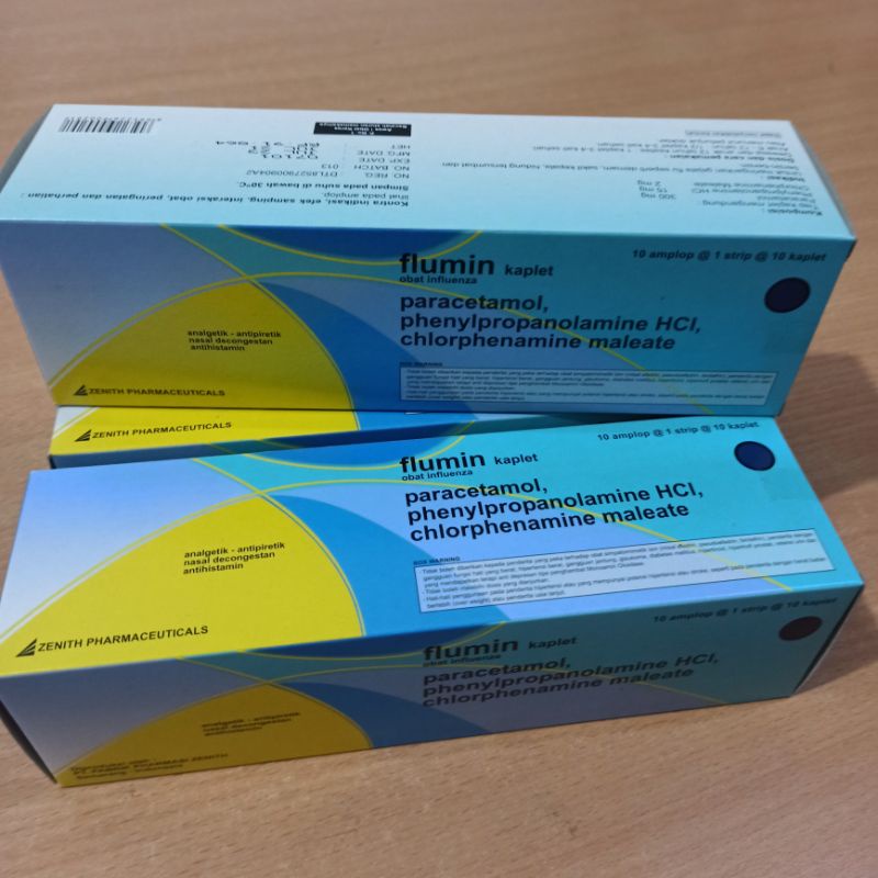 Flumin Tablet Demam Flu Pilek Hidung Tersumbat 1 box (100 Tablet)-3