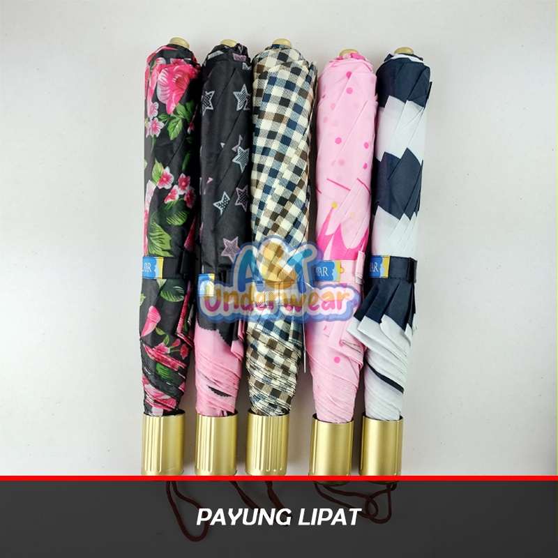 AT380-Payung Lipat Karakter Abstrak/Payung Lipat/Payung Souvenir