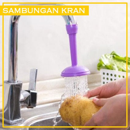 Sambungan Kran Air Wastafel Elastis Shower Keran (KEPALA BESAR)