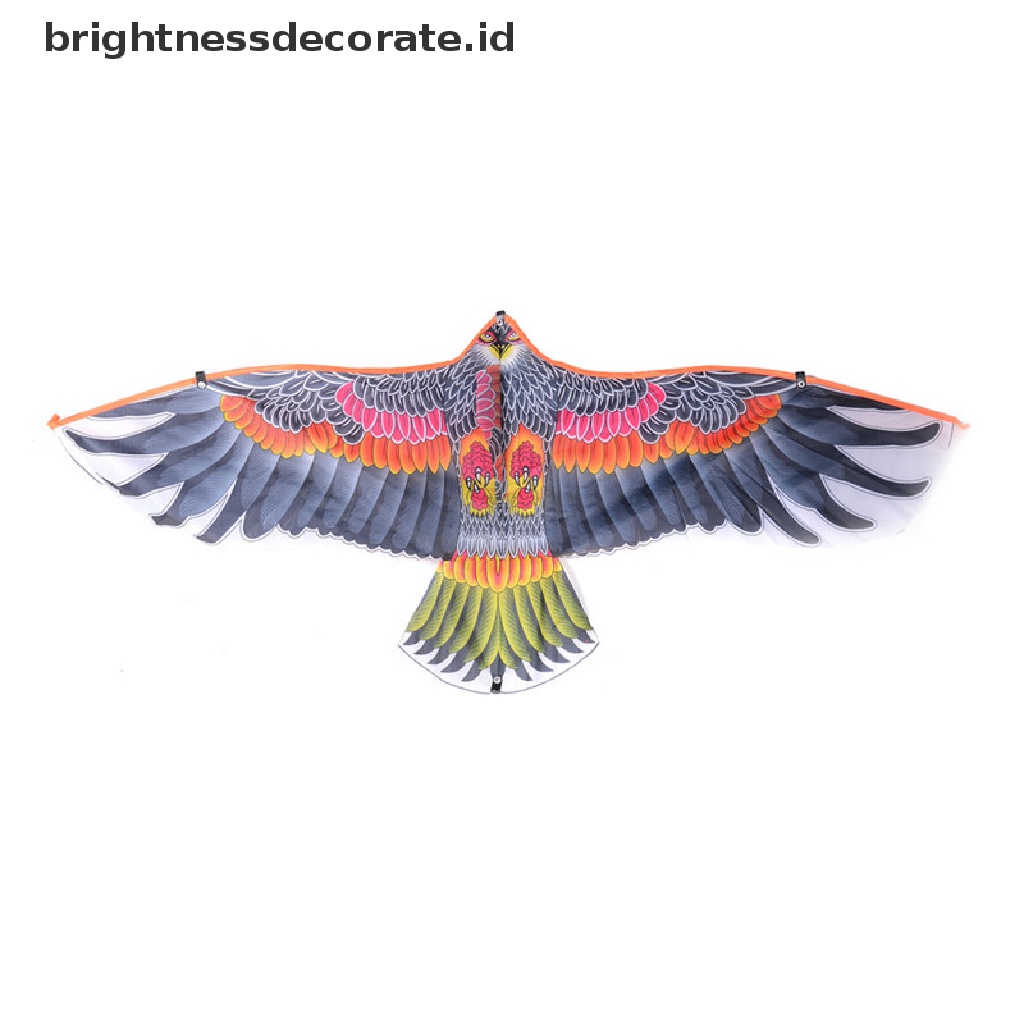 1 Pc Mainan Layang-Layang Bentuk Burung Elang Terbang Datar Untuk Taman Outdoor