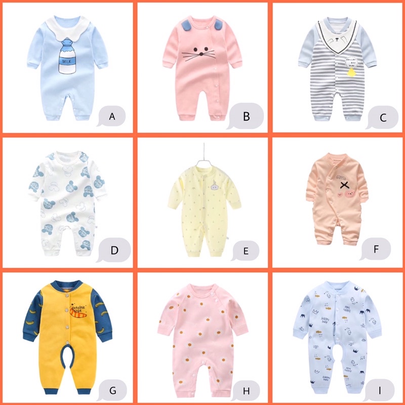 Babyglory.id✨ Jumper Bayi Unisex / Romper Bayi / Baju Kodok Bayi / Jumpsuit Bayi Import