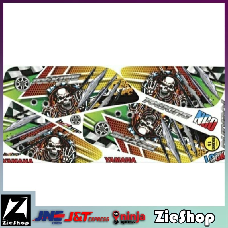 Striping rk king variasi Decal motor rk king laminasi glossy dan doff Sticker motor murah