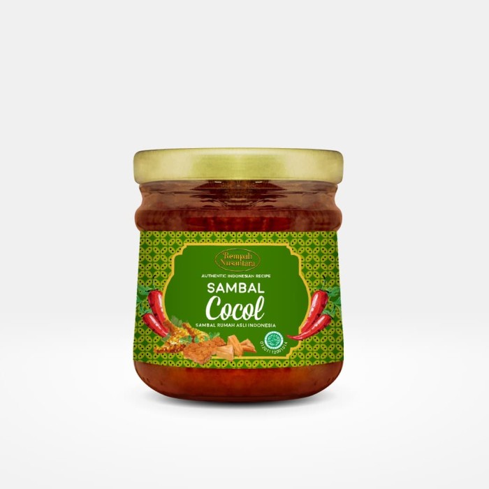 

Sambal-Aneka- Rempah Nusantara Sambal Cocol Jar 120Gr -Aneka-Sambal.